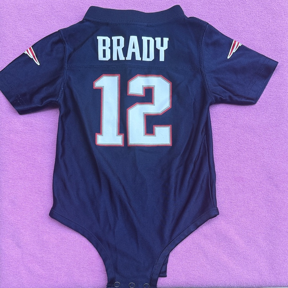 NFL onesie New England Patriots tom Brady onesie jersey size 18 months